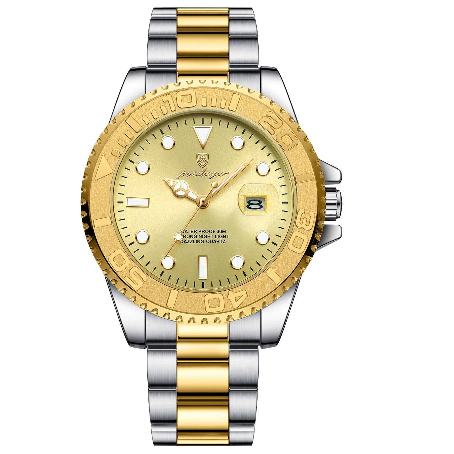 Top Luxury Man Watch Waterproof Luminous Date Men Watch Stainless Steel Male Clock Sports Fashion Men'S Quartz Watches