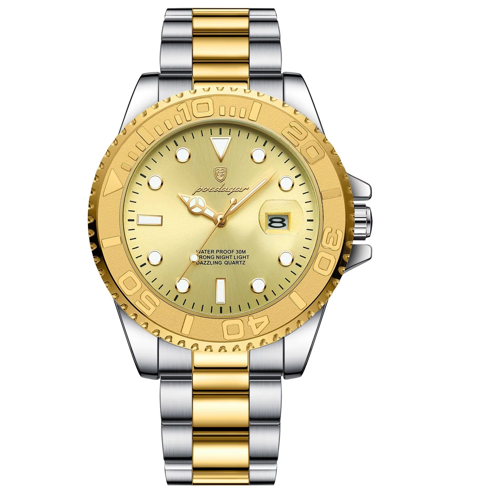 Top Luxury Man Watch Waterproof Luminous Date Men Watch Stainless Steel Male Clock Sports Fashion Men'S Quartz Watches