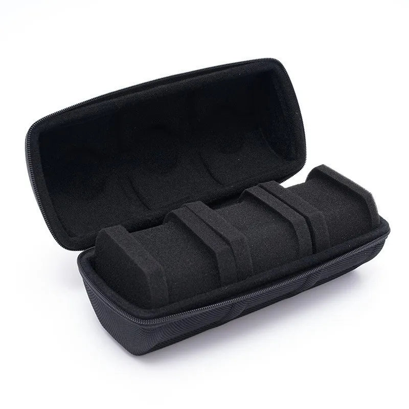 Watches Box Case Bag Portable Travel Storage Bag EVA 3 Slot Watch Storage Case for Watches Handheld Zipper Organizer Box