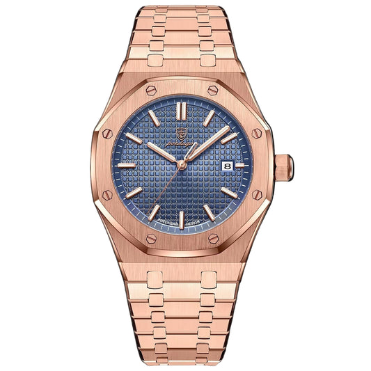 Luxury Original Man Clock Date Luminous Waterproof Stainless Steel Men Wristwatch Business Fashion Quartz Men'S Watches